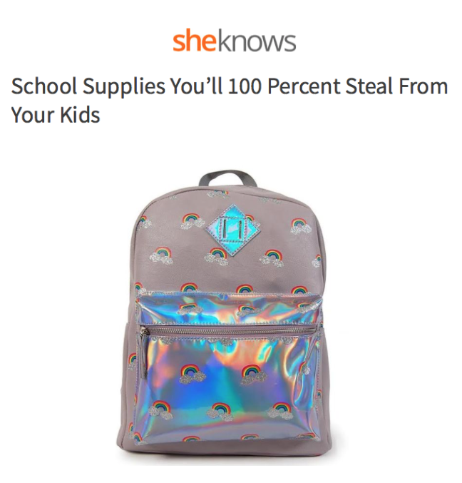 School Supplies You'll 100% Steal From Your Kids!