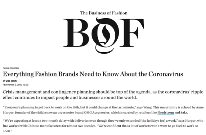 CEO and Founder of OMG Accessories, Anne Harper speaks with the Business of Fashion