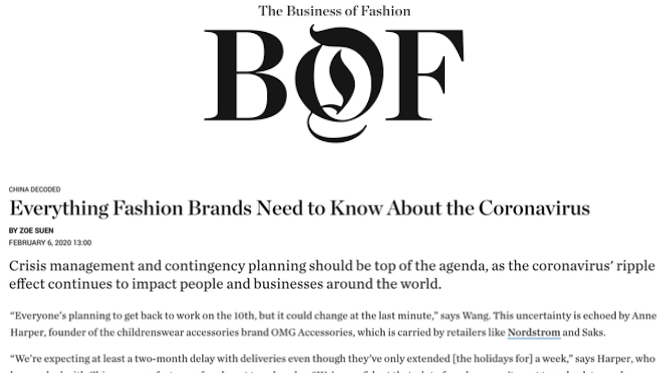 CEO and Founder of OMG Accessories, Anne Harper speaks with the Business of Fashion