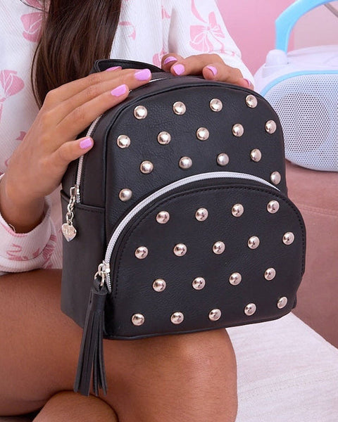 frue mini ivy studded backpack Fendi By the Way Its the perfect pop of attitude to any outfit OMG Accessories Kids' Studded Micro