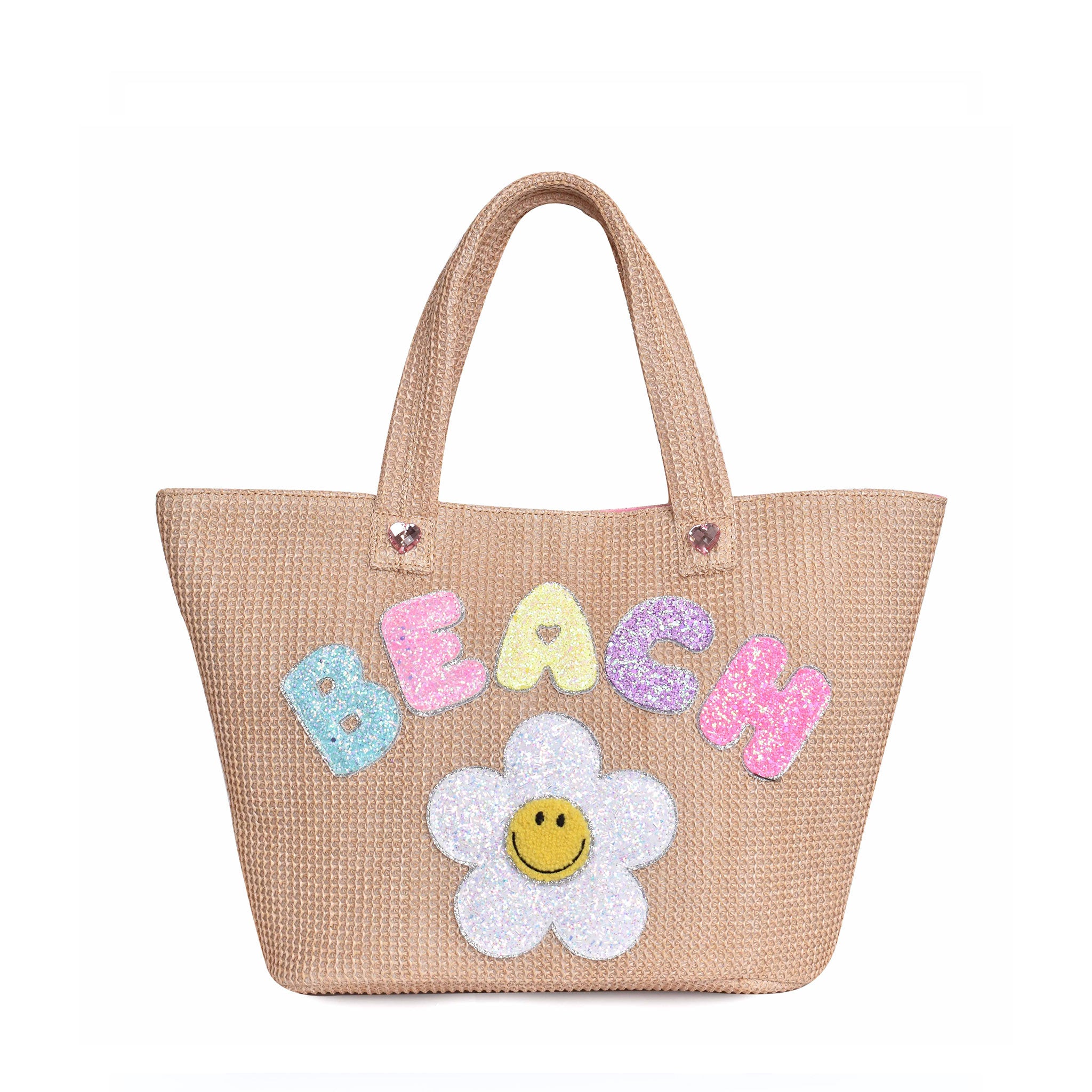 Beach Daisy Straw Tote Bag OMG Accessories