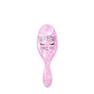 Front view of a star printed kitty hairbrush 