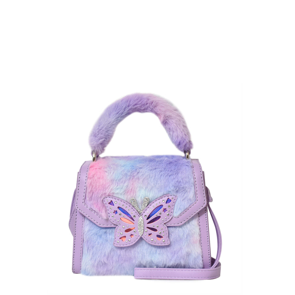 Butterfly Plush Mini Top-Handle Bag