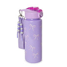 purple bow print
plastic water bottle with detachable wristlet 