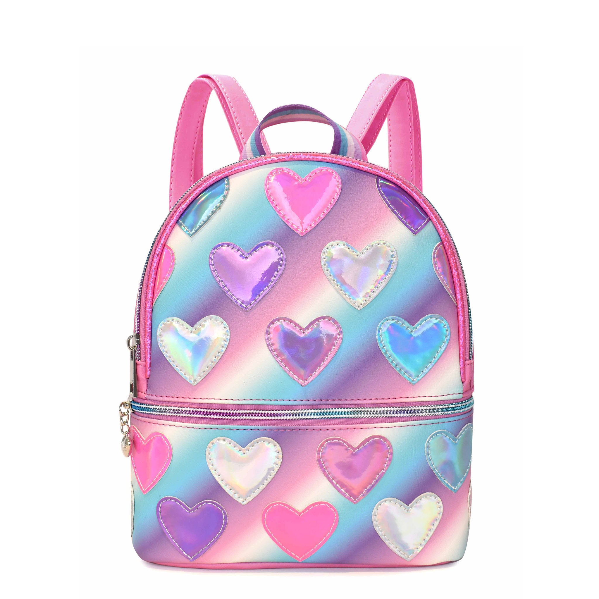 Outlets Pink hearts backpack