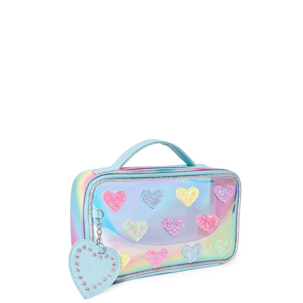 Pink Heart Keychain Zipper Pouch