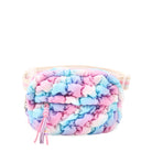 front view of an ombre quilted nylon fanny pack