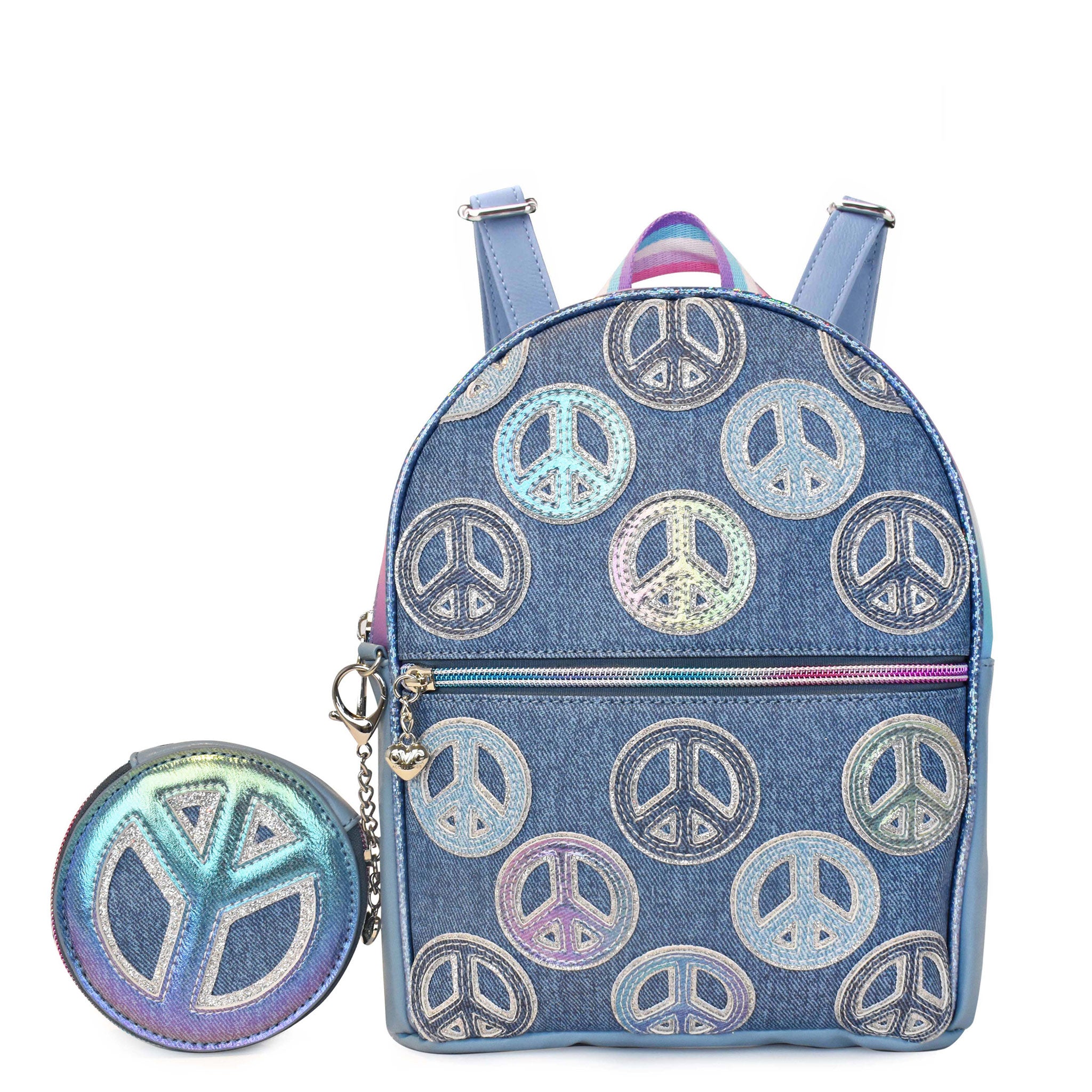 Denim mini backpack online